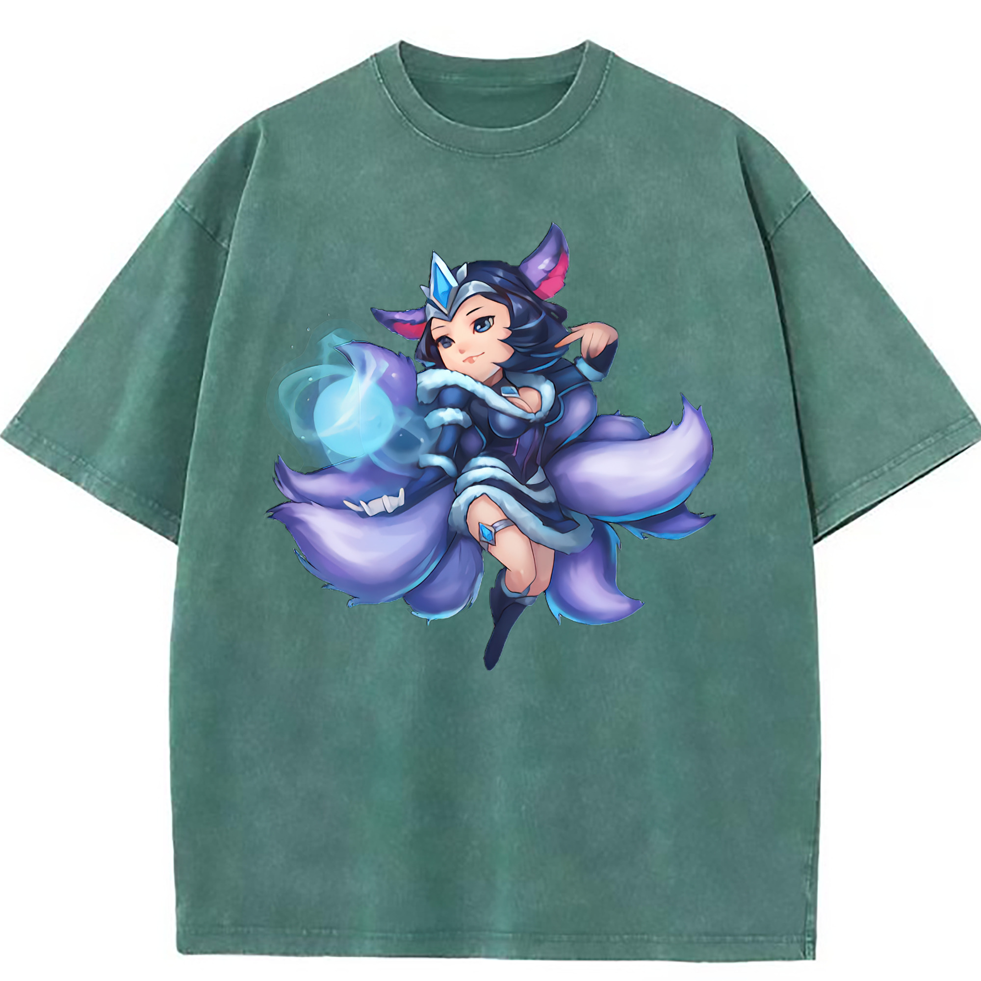 （画像用） リーグ・オブ・レジェンド League of Legends LOL 綿100% ヴィンテージ風 半袖Tシャツ（フロントプリント）